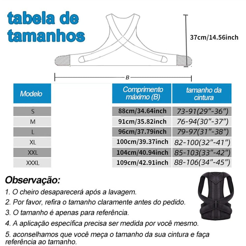 CORRETOR POSTURAL - PLUSTECH